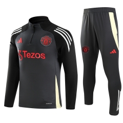 (s-3xl)2024-2025 Manchester United Gray Thailand Soccer Tracksuit-GDP