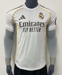 Player Version 2025-26 Real Madrid Home White Thailand Soccer Jersey AAA-7209