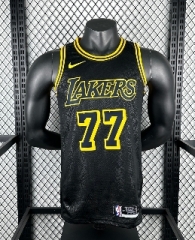 Snakeskin  Los Angeles Lakers Black #77  NBA Jersey-311