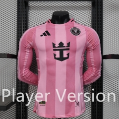 Player Version 2025-26 Inter Miami CF Home Pink LS Thailand Soccer Jersey-888