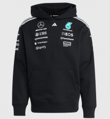 2025 Mercedes Black Formula One Racing Tracksuit with Hat