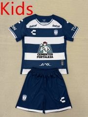 2024-25  Pachuca Home White&Blue Kids/Youth Soccer Uniform-AY