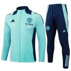 2024-2025 Manchester United Light Green hailand Soccer Jacket Uniform-815