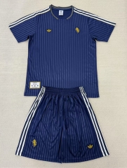 2025-26 Retro Version Juventus Royal Blue Soccer Uniform-AY