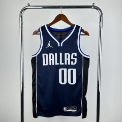 2023 Flying Man Edition NBA Dallas Mavericks Royal Blue #00 Jersey-311