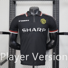 Player version 2025-26 Manchester United Black  Thailand Soccer Jersey-888