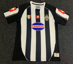 Retro Version 02-03 Juventus Home Black&White Thailand Soccer Jersey AAA-2694