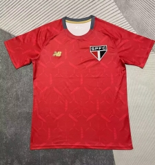 2025-26 Sao Paulo Futebol Clube Red Thailand Training Soccer Jersey AAA-4855