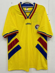 Retro Version 1994 Roma Yellow Thailand Soccer Jersey AAA-0009