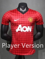 Player Retro version 12-13 Manchester United Red Thailand Soccer Jersey-4563
