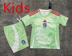2025-26 Italy Away Green Soccer Uniform-9070