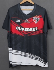 2025-26 Sao Paulo Futebol Clube Black&Red Thailand Training Soccer Jersey AAA-1459