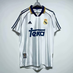Retro Version 1998 Real Madrid Home White  Thailand Soccer Jersey AAA-2483