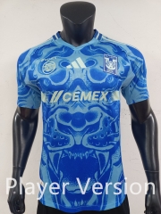 Player Version 2025-26 Tigres UANL Away Blue Thailand Soccer Jersey AAA-1959