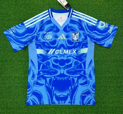 (S-4XL) 2025-26  Tigres UANL Away Blue  Thailand Soccer Jersey AAA-403
