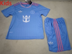 2025-26 Inter Miami CF 2nd Away Blue Kids/Youth Soccer Uniform-507