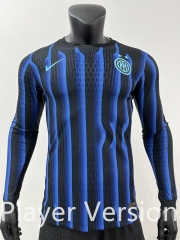 Player Version 2025-26 Inter Milan  Home Blue LS Thailand Soccer Jersey AAA-0871