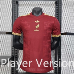 Player Version 2025-26 Trophy Edition Mexico Red Thailand Soccer Jersey AAA-888