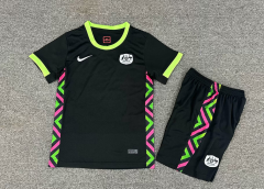 2025-26 Australia Away Black Kids/Youth Soccer Uniform