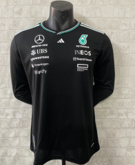 2025 Formula one Mercedes Black  Racing Suit long sleeves