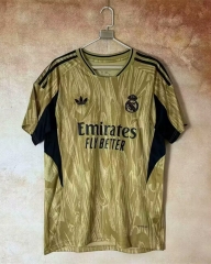 2025-26 Real Madrid Shamrock Golden Soccer Jersey AAA-7209