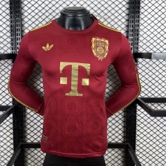Player Version 2025-26 Bayern München Red LS Thailand Soccer Jersey AAA