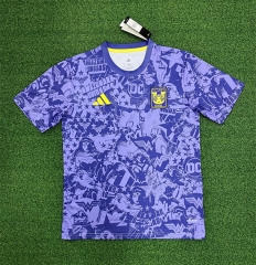 (s-4xl)25-26 Tigres UANL Purple  Thailand Soccer Training AAA-403