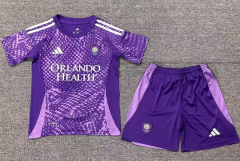 2025-26 Orlando City Home Purple Kids/Youth Soccer Uniform