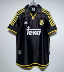 Retro Version 1998 Real Madrid Away Black Thailand Soccer Jersey AAA-2483