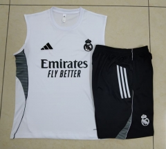 2025-26 Real Madrid White vest Thailand Soccer Tracksuit-815