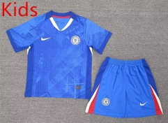2025-26 Chelsea Home Blue Kid/Youth Soccer Uniform-3874