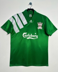 Retro Version 92-93  Liverpool Away Green  Thailand Soccer Jersey AAA-811