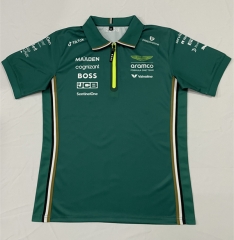 2025 FI Formula Martin One Green   Formula One Racing Suit(With collar)
