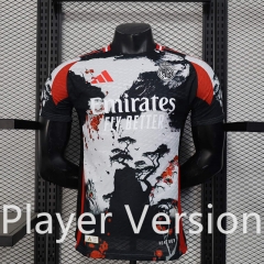 Player Version 2025-26 Real Madrid  Black Thailand Soccer Jersey AAA-888