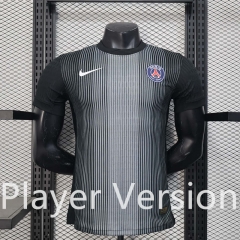 Player Version 2025-26 Paris Goalkeeper Black Thailand Soccer Jersey AAA-888