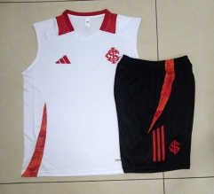 2024-2025 Brazil SC Internacional White Short-Sleeve Thailand Soccer vest Tracksuit-815