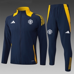 2024-25 Manchester United Royal Blue Thailand Soccer Jacket Uniform-815
