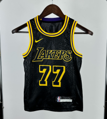Los Angeles Lakers Black#77  kids NBA Uniform-311