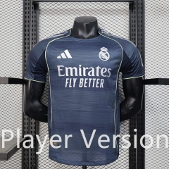 Player Version 2025-26 Real Madrid  Away Royal Blue Thailand Soccer Jersey AAA-888