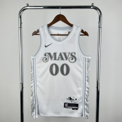 2025 City Version NBA Dallas Mavericks White #00 Jersey-311