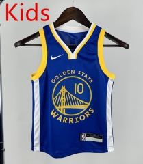 Golden State Warriors Blue #10 kids NBA Uniform-311