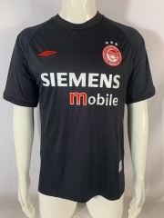 04-05 Retro version  Olympiacos F.C.  Black Thailand Soccer Jersey AAA-503