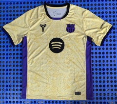 2025-26 Barcelona Kobe co-branded Yellow Thailand Soccer Jersey AAA-2733