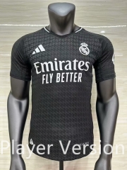 Player Version 2025-26 Real Madrid Black Thailand Soccer Jersey AAA-7035