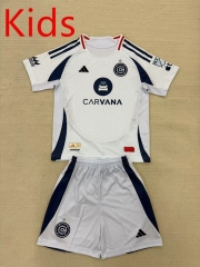2025-26  Chicago Fire Away White kids  Soccer Uniform-AY