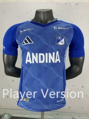 （s-4xl）Player version 2025-26 Millonarios Fútbol Club Home Blue Thailand Soccer-9527