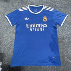 2025-26 Real Madrid 2nd Away Blue Soccer Jersey AAA-5189