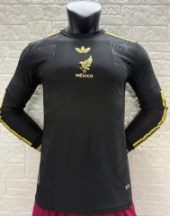 Player Version 2025-26  Mexico Black  LS Thailand Soccer Jersey AAA-2016