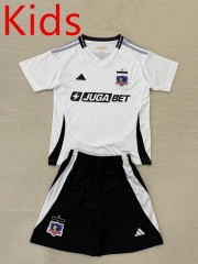 2025-26 CD Colo-Colo  Home White kids Soccer Uniform-AY