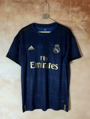 Retro Version 19-20 Real Madrid Away Royal Blue  Thailand Soccer Jersey AAA-2483